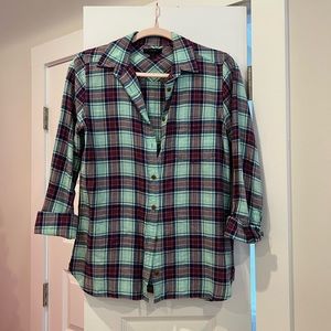 Turquoise Plaid Shirt